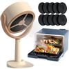 Generic Mini cappa aspirante portatile - Cappa aspirante da tavolo con filtri, ricaricabile, per cucina, casa, campeggio, barbecue