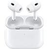 Apple Cuffia con microfono Apple AirPods Pro [seconda generazione] [2nd generation] Cuffie Wireless In-ear Musica e Chiamate Bluetooth Bianco (AIRPODS PRO 2ND GEN - MAGSAFE CASE) [MQD83ZM/A]