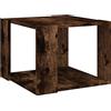 vidaXL Tavolino da Salotto Rovere Fumo 40x40x43cm Legno Ingegnerizzato