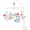 Fehn giostrina musicale Aiko e Yuki - mobile da appendere con melodia musicale ninna nanna di Mozart e personaggi per calmare e intrattenere - Con fissaggio al letto per bambini da 0 a 5 mesi