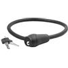 M-WAVE Automatic Silicone Clable Lock, 600 X 12 Mm, Black, On Card