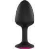 Dorcel Geisha Plug Ruby L - plug anale nero con gemma rosa