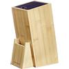 Westmark Ceppo di coltelli - ceppo di coltelli in legno, robusto supporto per coltelli da cucina, ceppo di coltelli facile da pulire con inserto rimovibile - bambù