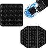 lasuroa 4pz Pad Snowboard, Cuscinetti per Lo Snowboard Autoadesivi Cuscinetti Antiscivolo per Lo Snowboard per Una Presa Extra (Trasparenti)