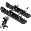 Wisylizv Set di slitte da neve, per allenamento, ciclismo, sci, scooter bilanciato per bambini, per stazioni sciistiche, carrelli da golf, passeggini