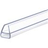 FEINIAO Guarnizione per schermo protettivo doccia,vasca,Guarnizione Doccia Sottoporta, Guarnizione box doccia trasparente,Facile da Installare?per vetro da 4-12 mm (10 mm,U Tipo 100 cm)