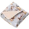 TupTam Tappeto Play Mat Per Bambini e Neonati Coperta 120 x 120 cm Gioco Imbottita XXL, Animali della giungla Grigi/Beige