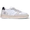 D.A.T.E. - COURT 2.0 Sneaker uomo bianca/nera in suede
