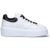 HOGAN - H-STRIPES Sneaker donna bianca/nera in pelle