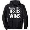 Christian Shirts Inspirational Gifts Gesù vince la camicia cristiana religiosa Bibbia Dio Felpa con Cappuccio