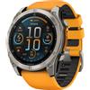 GARMIN FENIX 8 AMOLED 51MM SAPPHIRE GRAPHITE/ORANG orologio gps multisport