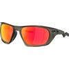 OAKLEY LATERALIS MATT OLIVE INK PRIZM RUBY Occhiali Moda