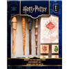 Harry Potter Penna Bacchetta Set con Mappa del Malandrino e Timbri di Hogwarts Gadget Originali