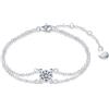 MICMIF Moissanite Diamante Bracciale da Donna in Argento 925, Brillanti 1Ct Braccialetto Solitario Regolabile con Catena 14+3,5cm, Certificato GRA Gioielli per compleanno festa