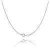 Jewlpire Collana da donna in argento 925, senza ciondolo, 1,1 mm, senza ciondolo, collana in argento 925, da donna, in argento 925, da donna, da 40/45/50/55/60 cm, 50 cm, Argento sterling