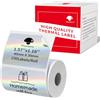 Phomemo Etichette autoadesive M110/M220/M221/M200/M120/M100/M108/M150/M250/M260 Laser Silver 40 x 30 mm (1,57 x 1,18), per stampante Phomemo, 230 per rotolo (Laser Silver)