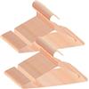 ABHENG 100 Pezzi Appendiabiti in metallo, antiruggine, salvaspazio, robusto, cromato, Scanalature Antiscivolo, Forte e Resistente, 42 x 0,3 x 21 cm (L x B x H), Oro Rosa, AIY03100R