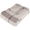 Arctic Toke - Coperta in lana, plaid, design stile scandinavo, 100% lana vergine con sigillo Woolmark, 130 x 200 cm, colore beige