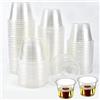 SLTAXAR 100 Pezzi Bicchierini da Shot Jager Bomb Bicchieri in Plastica Trasparente 175+25ml Bicchieri Shot in Plastica Piccoli Bicchieri per Liquore Plastica per Feste Matrimoni Picnic Compleanni