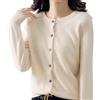 Jeeeun Cashmere Cardigans for Women, Cashmere Cardigan, Crochet Sweaters for Women (XX-Large,Beige)