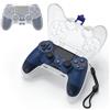 Tiiletzote - Custodia protettiva per controller PS4 per Playstation 4 DualShock 4 Wireless Controller, PS4 Carrying Travel Case PS4 Controller Storage Bag, PS4 Dust Cover Accessories(bianco)