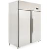 Ristoattrezzature Modello: 11535099011,Armadio frigo refrigerato in acciaio inox 2 ante 1400 lt ventilato -2 +8 °C tropicalizzato - AH