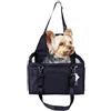 Powkoo Seggiolino di sicurezza per cani e gatti, per cani di piccola taglia, per sedile posteriore e anteriore, robusto e impermeabile (nero)