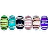 Bling Jewelry Multi Colori Misti Set Di 6 Bundle .925 Argento Sterling Nucleo Traslucido Caramelle A Strisce In Vetro Di Murano Charm Bead Distanziatore Si Adatta Braccialetto Europeo Per Le Donne Teen