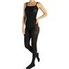 CALZITALY Body Collant Intero Donna Opaco, Bodystocking, Calze Vita Alta, Tutina Danza e Pattinaggio, 80 DEN, Made in Italy (Nero, S-M)