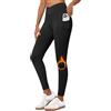WILLIT Leggings termici da donna con imbottitura termica, in pile, pantaloni termici, leggings sportivi da trekking, pantaloni invernali, pantaloni da yoga, pantaloni da corsa, impermeabili, Nero , XL