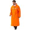 Pahajim Impermeabile Riutilizzabile con Nastro Riflettente Junior Adulti Donne Uomini Poncho Leggero e Traspirante con Cappuccio e Maniche per Escursioni all'aperto (4XL, Arancione)