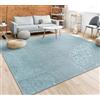 Paco Home Tappeto Pelo Corto, Lavabile, Monocolore, Semplice e Moderno, per Soggiorno, Camera da Letto e Ingresso, Dimensione:60x100 cm, Colore:Turchese