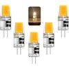 AMMQEG Lampade LED G4,Lampadine G4 LED 5W 4000K Bianco Naturale 500lm, Ricambio Per Lampade Alogene 50W, No Sfarfallio,Non Dimmerabile, 12V AC/DC (Bianco Naturale 4000k, 5 pezzi)