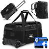 BEN NEVIS Borsa da viaggio originale, 60 l, 80 l, 100 l, con ruote, XL, XXL, pieghevole, impermeabile, robusta e salvaspazio, Nero , 60 Liter, Borsa da viaggio