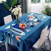 ROLETI Tovaglie Pesce Azzurro Tovaglia da Esterno 140x220 cm Tovaglia Antimacchia Rettangolare Poliestere Lavabile Tovaglia da Tavola Cucina per Compleanno Bambina Cerimonia Tovaglia Picnic