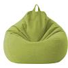 Highdi Fodera per Poltrona a Sacco per Poltrona e Divano,Senza Imbottitura per Adulti e Bambini per Decorazione della Soggiorno Camera Giardino Salotto Balcone (Verde,80x90cm)