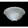 Generico Applique classico in vetro 1 luce Girella Bianco lampada da parete a mezzaluna in vetro per bagno camera soggiorno cucina scala corridoio in offerta