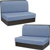 Hoowarm Velluto Fodere per Cuscini per Dinette per Camper Copridivano Elasticizzato Senza Braccioli 1/2 Pezzi, Copridivano Coprisedili per Camper Fodera per Divano Cuscino Antiscivolo(#10,2 Backrest+2 Bench C