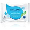 DYMACARE Salviette da bagno lavaggio persone immobilizzate senza profumo |Panni lavaggio corpo adulti adatto microonde senza risciacquo | con Aloe Vera, Latex, Lanolina e Alcohol Free (1 pack)
