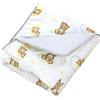 TupTam Tappeto Play Mat Per Bambini e Neonati Coperta 120 x 120 cm Gioco Imbottita XXL, Animali sulle nuvole/Bianco/Grigio/Beige