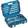 Högert Technik - Cassetta Attrezzi, Set Attrezzi, Valigetta Attrezzi, Kit Attrezzi, Chiavi a Bussola, Punte e Accessori, Acciaio Cr-V, Meccanismo a Cricchetto con 72 Denti - HT1R425, 85 Pezzi