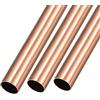 METALLIXITY Rame Tubo (14mm OD x 1mm Parete T x 200mm L) 3pz, Tubo Dritto in Metallo Senza Cuciture - Tubo Tondo in Ottone per Casa Arredamento Macchinari fai da te Artigianato