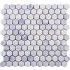 generic (5 tappetini) mosaico piastrella marmo pietra naturale 1 Hexagon Carrara marmo antico mosaico piastrelle di marmo per pavimenti pareti bagno WC doccia cucina specchi piastrellati rivestimento vasca