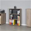 Hanah Home Bookshelf, Noce Chiaro, Taglia Unica