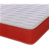 eXtreme comfort ltd Colours Materasso, Cool Touch, Memory Foam, Rosso, 3ft Single 90cm x 190cm