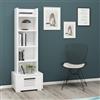 Hanah Home Bookshelf, Bianco, Taglia Unica