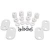 Alberts 557782 - Set di fissaggio per griglia finestra, colore: Argento