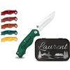 Greta Oto Coltello personalizzato, coltello inciso, coltello personalizzato, coltello da tasca, regalo groomsmen, coltello pieghevole, coltelli incisi, coltelli personalizzati, regalo groomsmen (Verde)