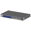 NETGEAR Gigabit Ethernet Smart Switch 28 porte PoE+ (GS728TXP) - Gestito, gestione cloud Insight opzionale, 24 x PoE+ @ 190W, 4 x 10G SFP, montaggio su desktop o rack