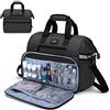CURMIO Borsa Medica, Borsa Infermiere Domiciliare Vuota, Nero | Custodia Imbottita per Computer Portatile, Diverse Tasche Interne, per Visite a Casa/ Assistenza Sanitaria/ Medico